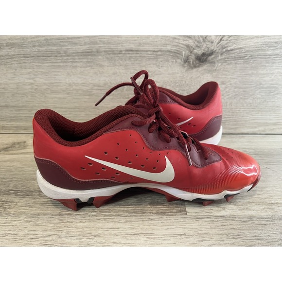 Nike Alpha Huarache 4 Keystone Red Baseball Cleats SIze 5.5Y DJ6525-616 - Picture 6 of 8